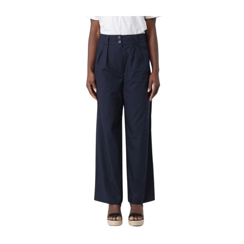 Woolrich Pantaloni Pantalone Donna con vita elasticizzata Blu - Francavilla Moda